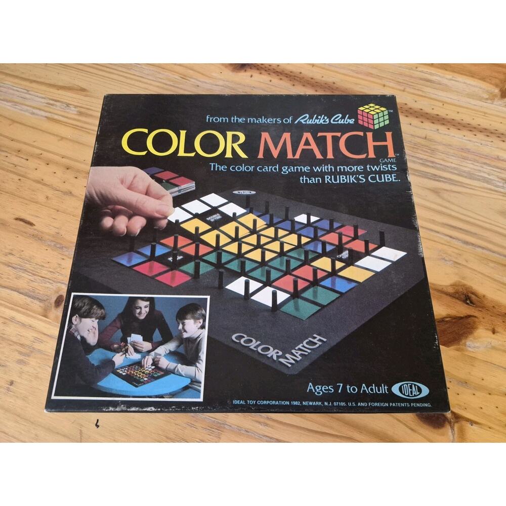 Vintage Color Match (from Rubik’s Cube makers) Board Game - 1982 COMPLETE